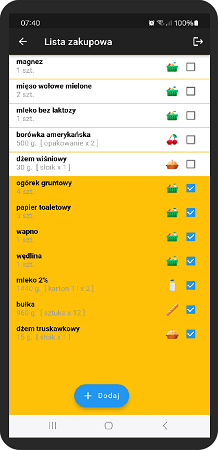 Listonix lista produktów